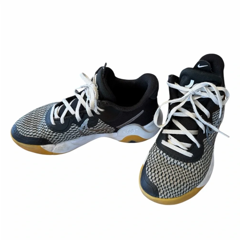 Nike KD Black and White Basketball Shoes Men’s 7 - Picture 2 of 7